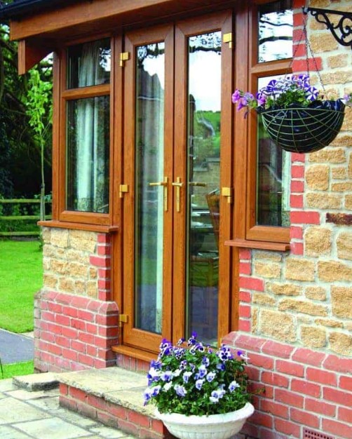 Pintu UPVC Motif Kayu di Tangerang